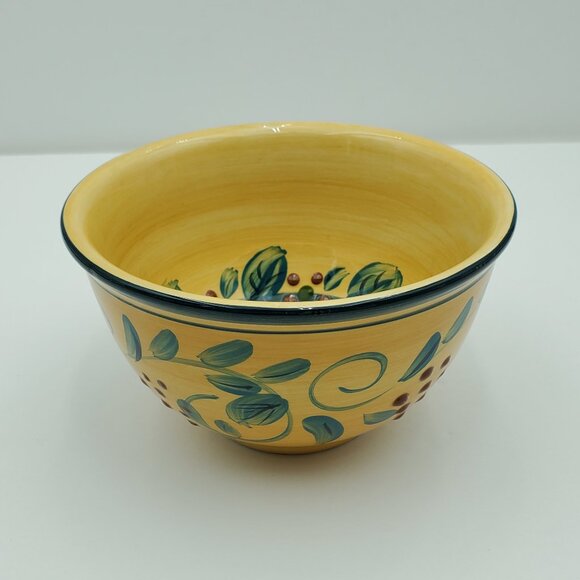 Whole Home French Country Berries En Provence Soup Cereal Bowls Berries & Leaves - Picture 7 of 10